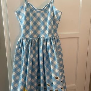Beautiful Vintage  dress with bees decoration on front